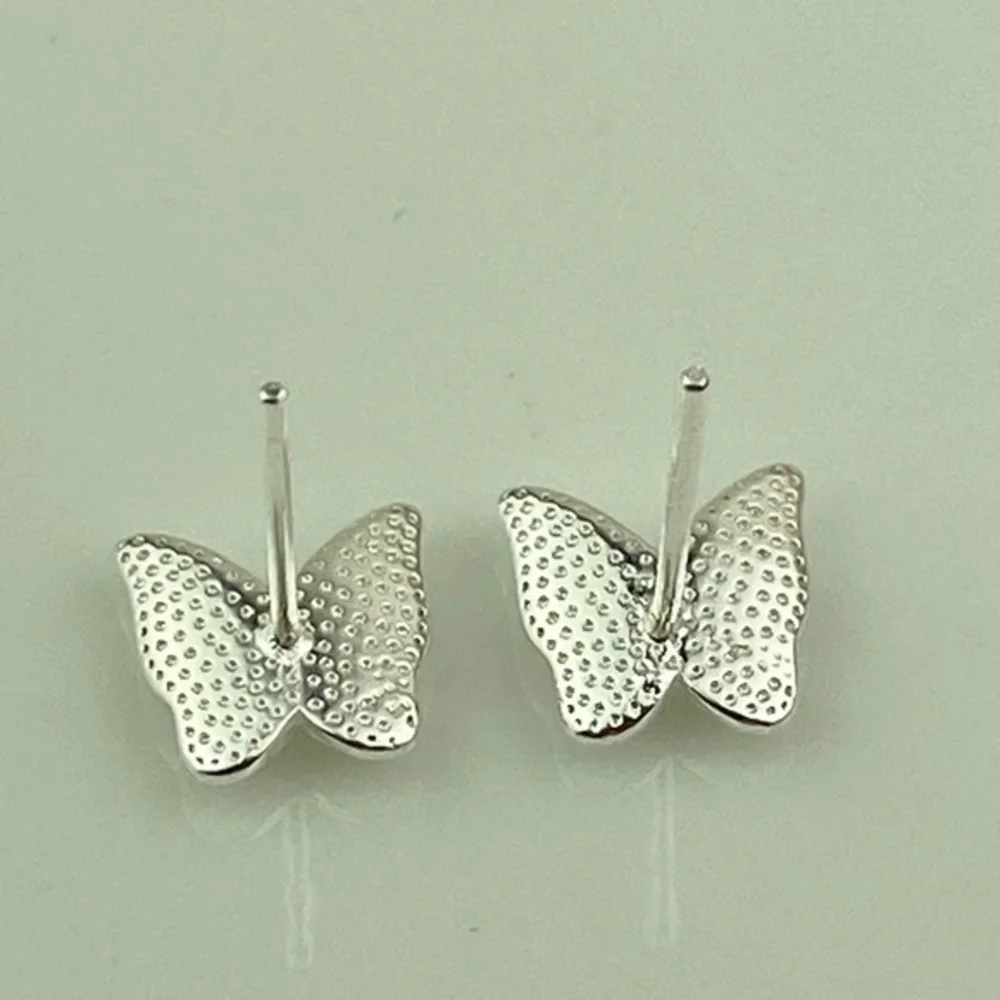 Sterling‎ Silver Earrings Butterfly Post Earrings